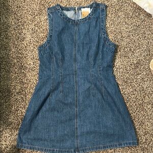 Denim Sleeveless Mini Dress